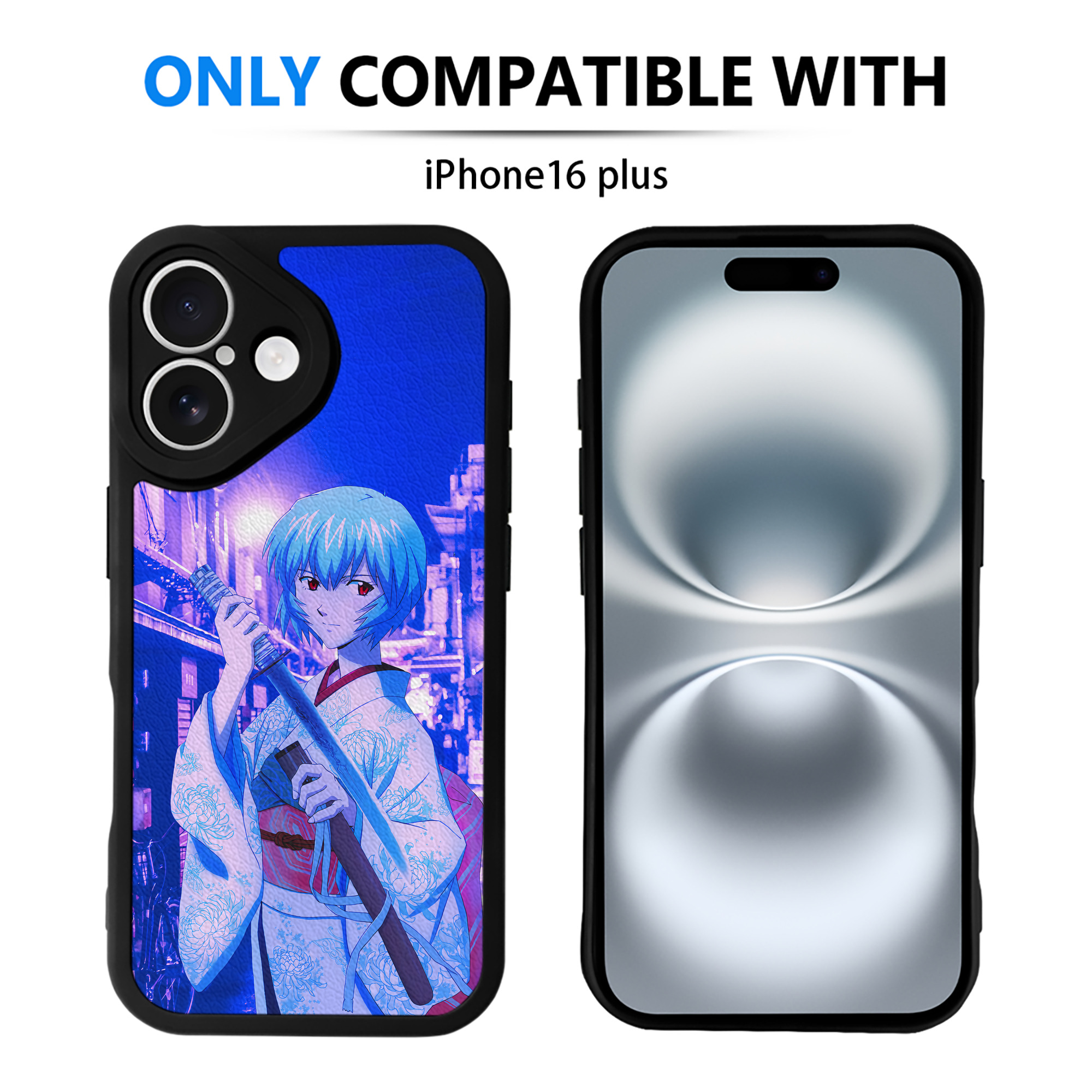 （画像用） EVA 新世紀エヴァンゲリオン 【iPhone 16シリーズ対応】シリコンスマホケース（レザー調） 材質：シリコン